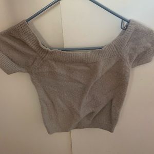 Off the shoulder crop top size small